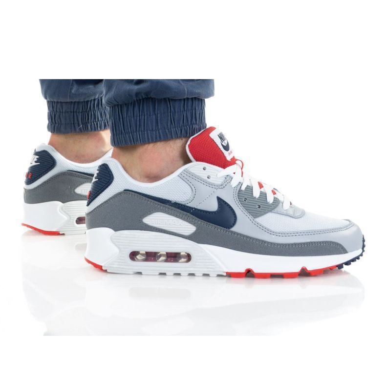 Nike Airmax 90 White Blue Grey Sneaker for Men's