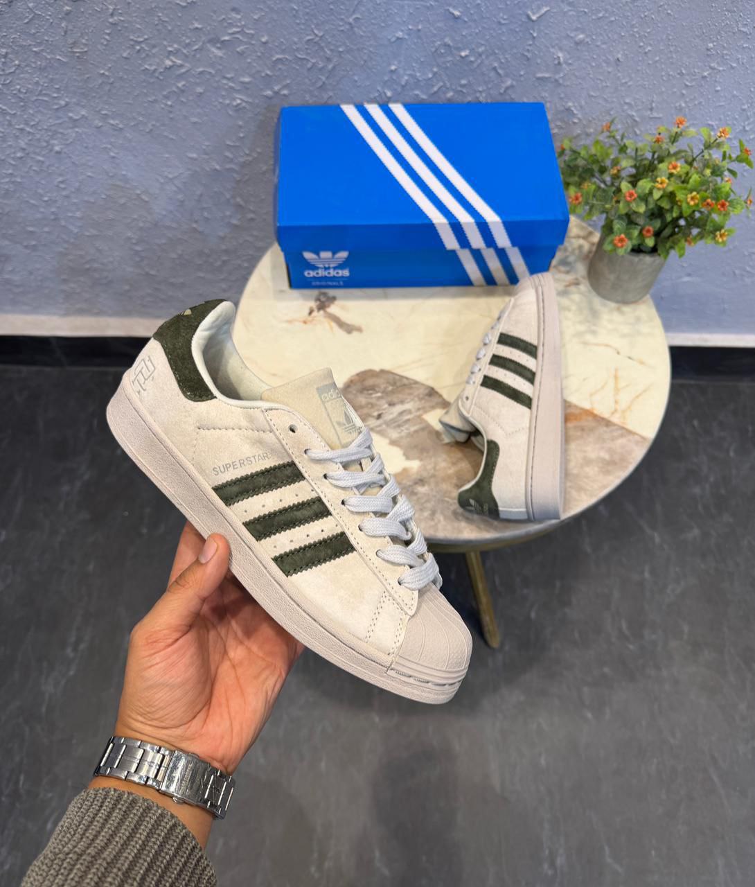 Adidas Original Superstar Undefeated Suede White sneaker for Men's