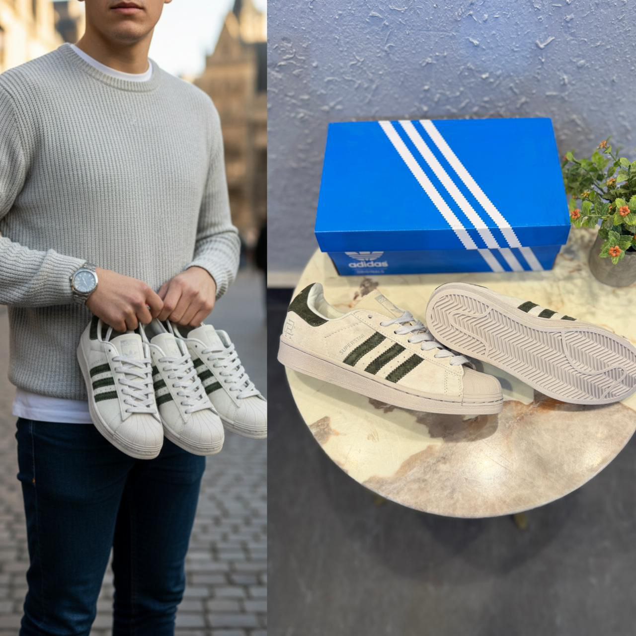 Adidas Original Superstar Undefeated Suede White sneaker for Men's