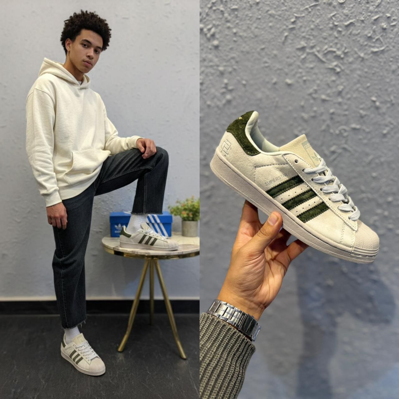 Adidas Original Superstar Undefeated Suede White sneaker for Men's