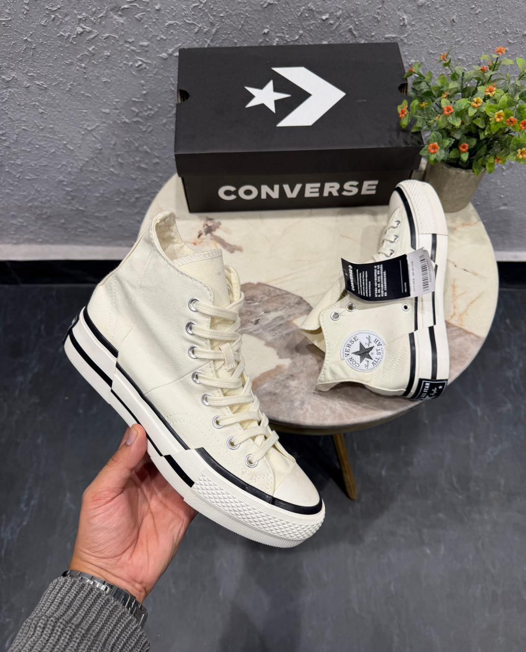 Converse Chuck Mid Plus White Sneaker for Men's