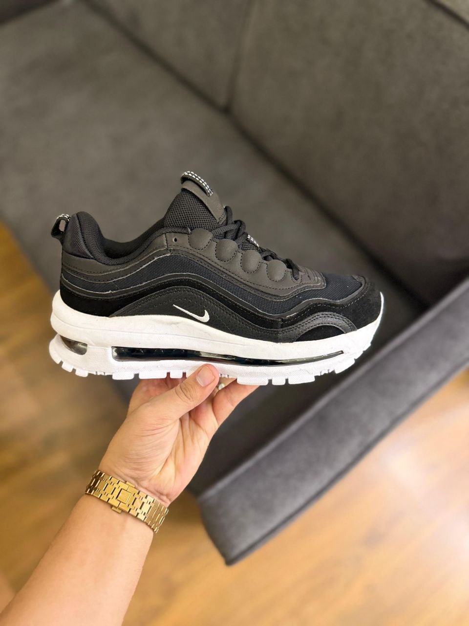 Nike Airmax 97 Futura Black White Sneaker for Men's