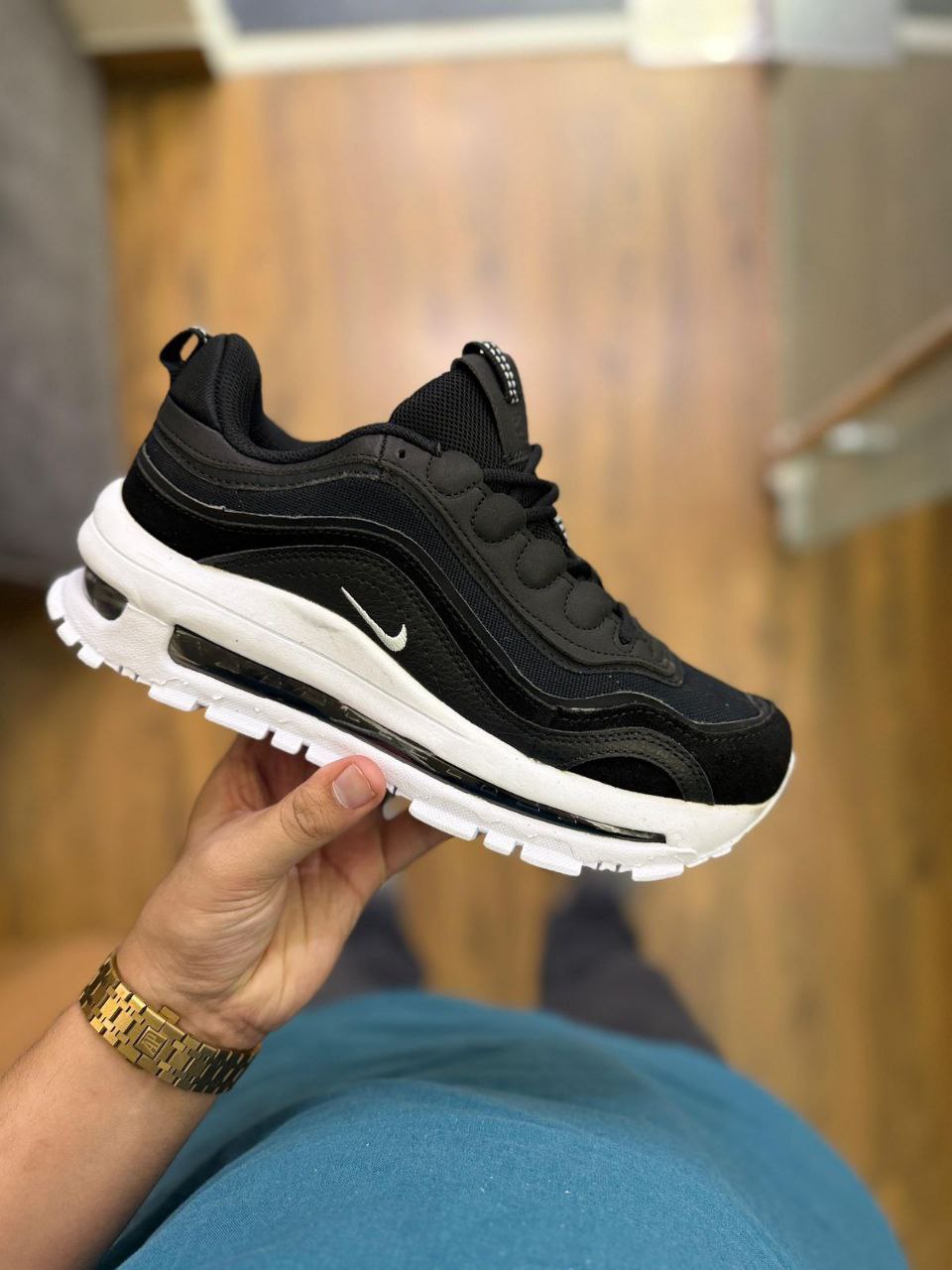 Nike Airmax 97 Futura Black White Sneaker for Men's