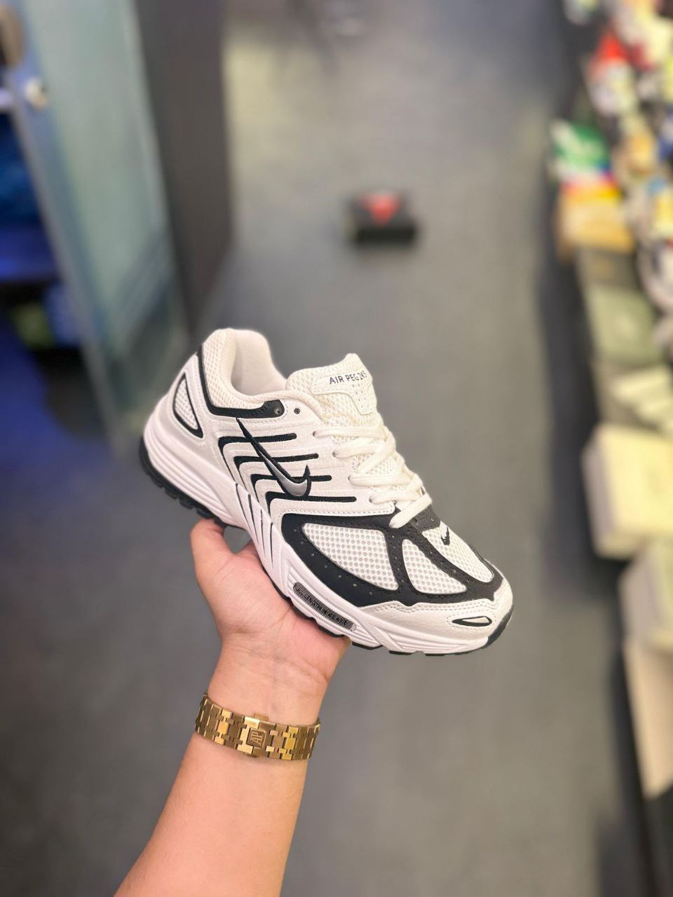 Nike Air Pegasus 2k5 Metallic Silver Shoes for Men's