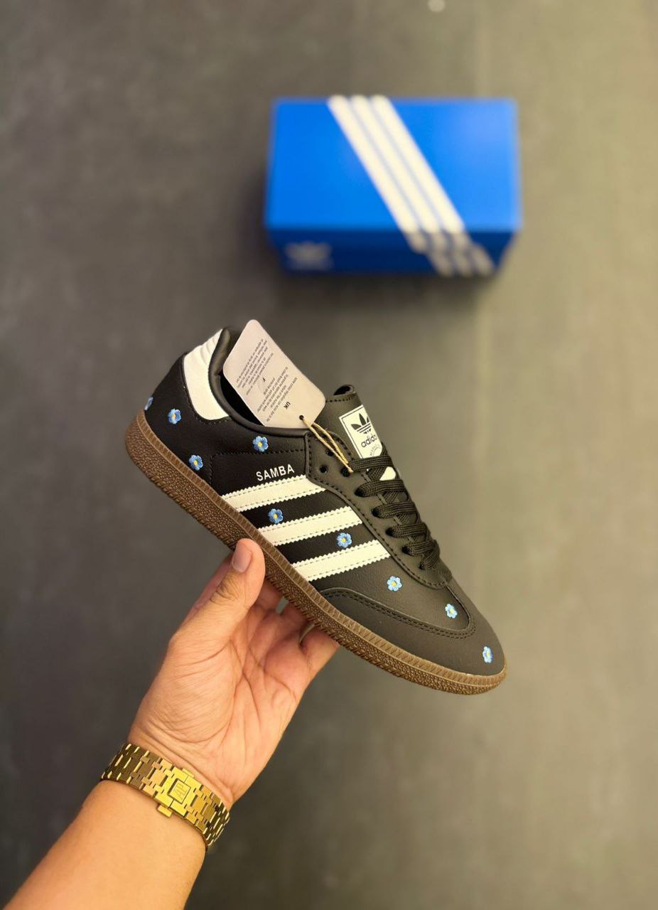 Adidas Originals Samba Black Floral Sneaker For Girls