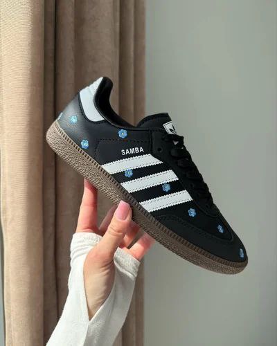 Adidas Originals Samba Black Floral Sneaker For Girls