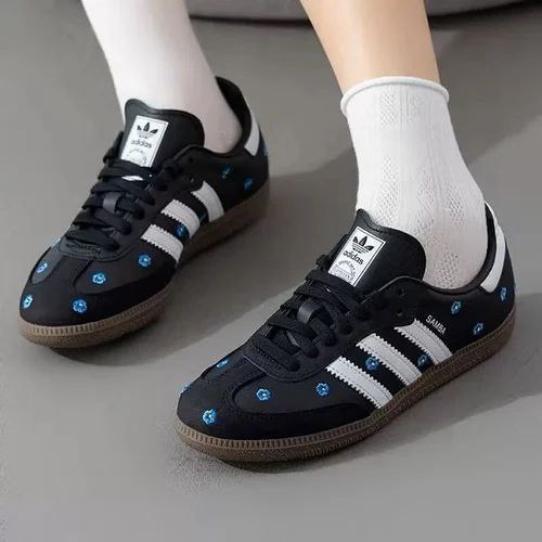 Adidas Originals Samba Black Floral Sneaker For Girls