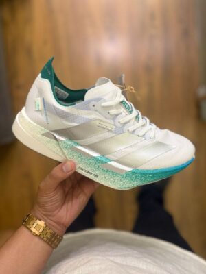 Adidas Adizero Adios Pro 4 Silver Green Running Shoes for Men’s