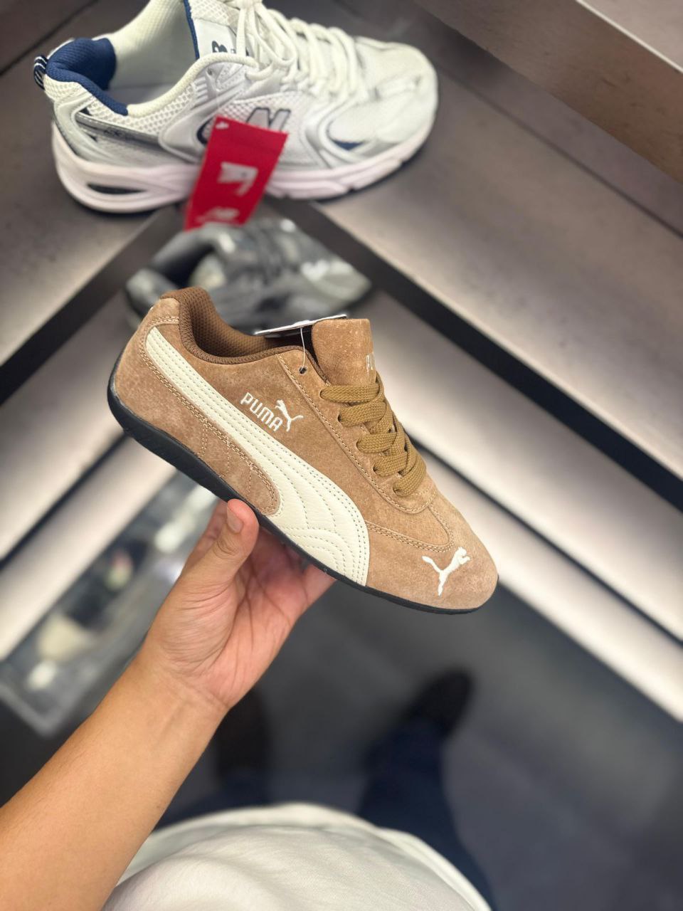 Puma Speed Cat Brown Coffee Sneaker for Girls