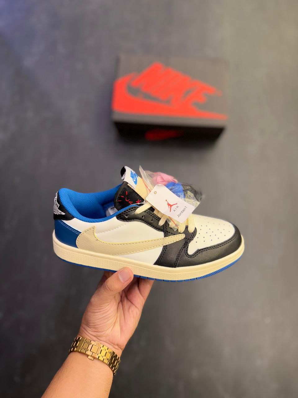 Air Jordan Retro 1 Travis Scott Fragment Sneaker for Men's