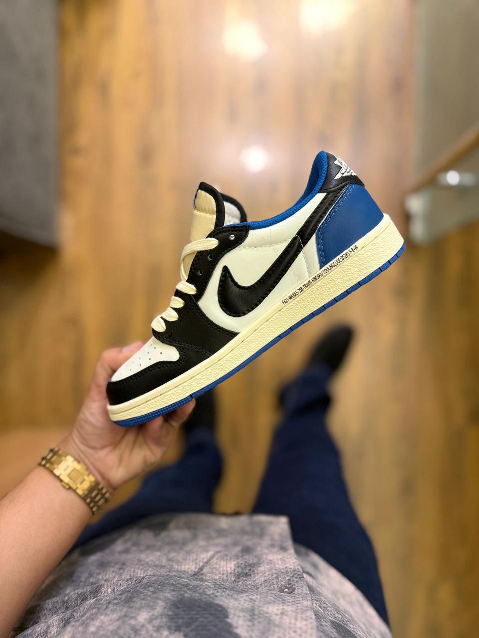 Air Jordan Retro 1 Travis Scott Fragment Sneaker for Men's