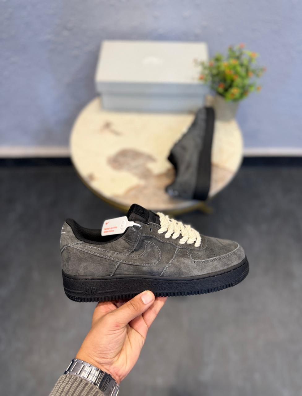 Nike Air Force 1 Charcoal Grey Big Bang Sneaker for Men